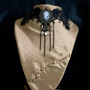 Goth Choker/ Lace Choker/ Vintage Choker